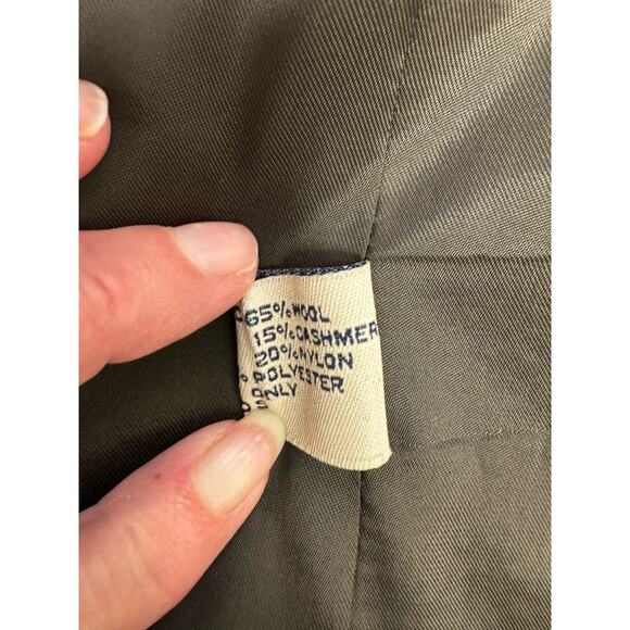 Tom Tailor Men's Sport Coat Jacket Size 44L Cashmere Blend Dark Brown - Picture 9 of 11